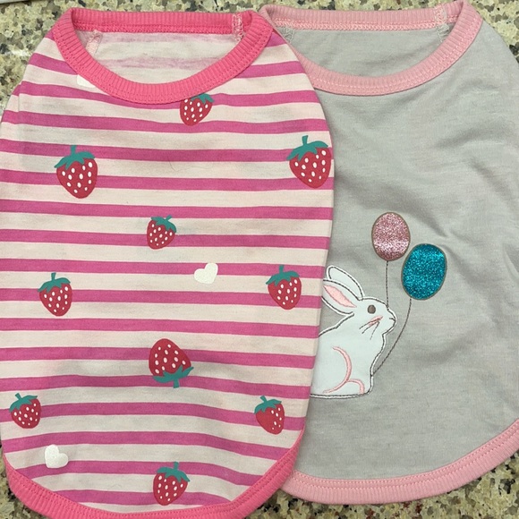 Easter Bunny Tank Tops for Dog- Set of 2 - Picture 2 of 7